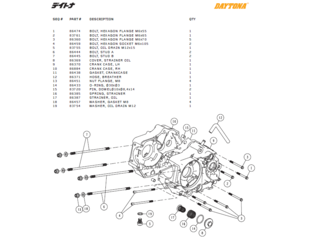 Motorblock delar Daytona ANIMA®150/190 (4 VALVES)