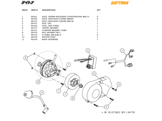 Tändnings delar Daytona ANIMA®150/190 (4 VALVES)
